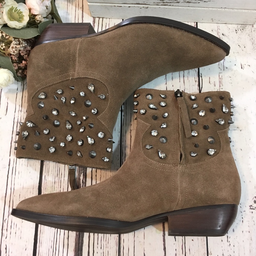 Sam edelman avril studded bling ankle boots nwob - Picture 5 of 8